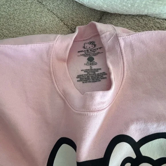 Hello Kitty Pink Crew Neck Sweater - Picture 2 of 4